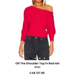 Off the shoulder Bobi top